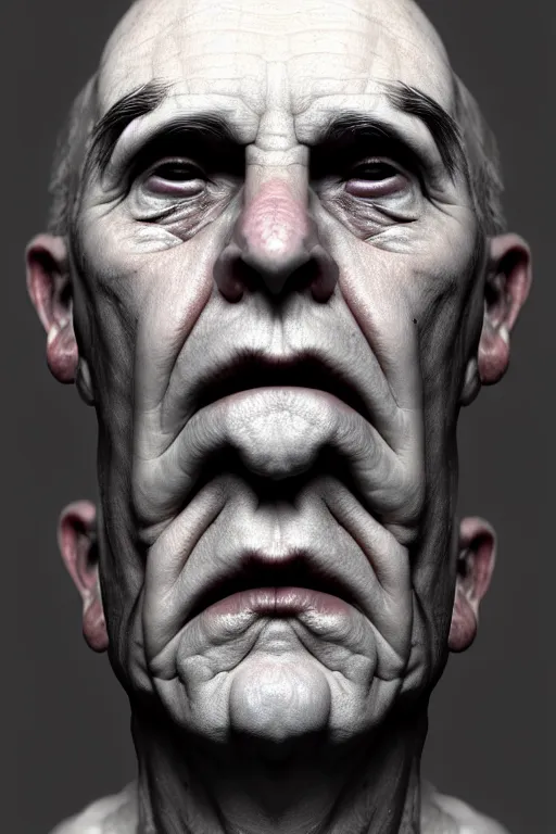 Prompt: an old face turning young, surrealist, trending in artstation, 8 k