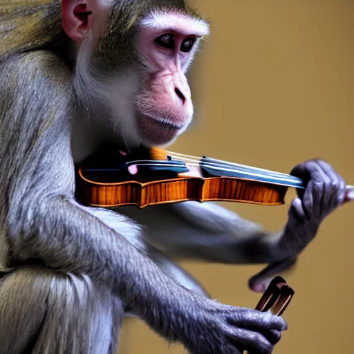 Image similar to monkey playing the violin
