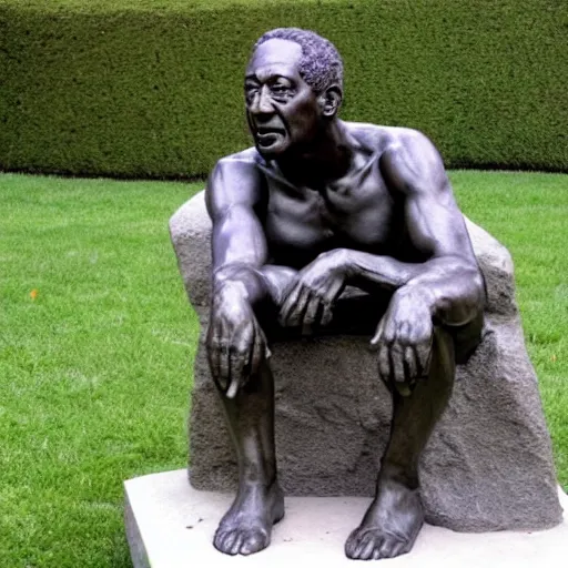 Prompt: A Rodin Sculpture of Bill Cosby