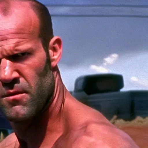 Prompt: jason statham as dalton in the movie roadhouse