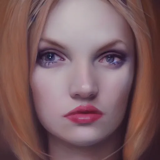 Image similar to a symmetrical portrait of a blonde woman with bows, oil painting, pale colors, high detail, 8 k, wide angle, trending on artstation,