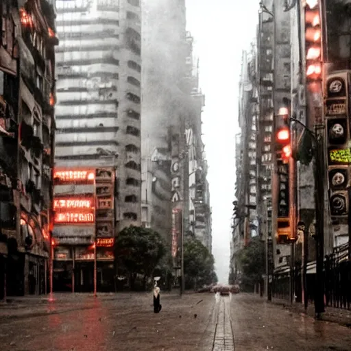 Image similar to Buenos Aires in the style of blade runner