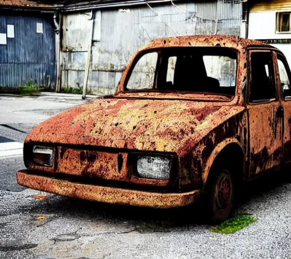 Image similar to rusty japanese car