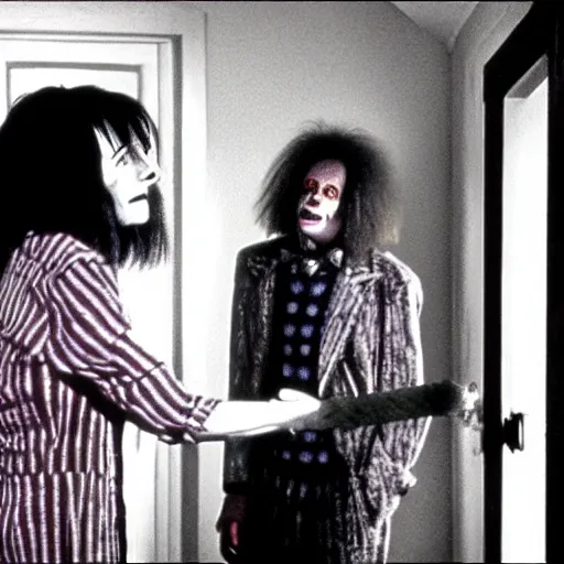 Image similar to Beetlejuice , film still from the movie The Shining