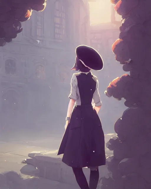 Image similar to girl with beret, sharp details, sharp focus, elegant, highly detailed, illustration, by Jordan Grimmer and greg rutkowski and PiNe(パイネ) and 薯子Imoko and 香川悠作 and wlop and maya takamura, intricate, beautiful, Trending artstation, pixiv, digital Art