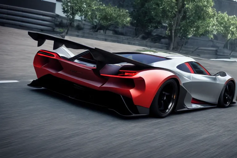 Image similar to photo wallpaper sport car gran turismo 7 forza horizon need for speed fast and furious 5 unreal engine supercar hypercar game concept car octane render, 4 khd 2 0 2 2 3 d cgi rtx style chrome reflexion global illumination ray tracing hdr arstation pixar and disney unreal