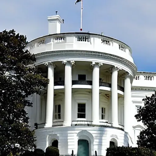 Image similar to live on cnn ufo lands on whitehouse lawn