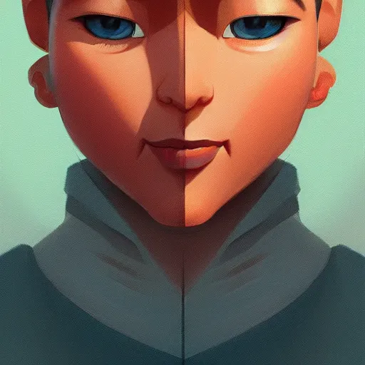 Image similar to face icon stylized minimalist mash, loftis, cory behance hd by jesper ejsing, by rhads, makoto shinkai and lois van baarle, ilya kuvshinov, rossdraws global illumination