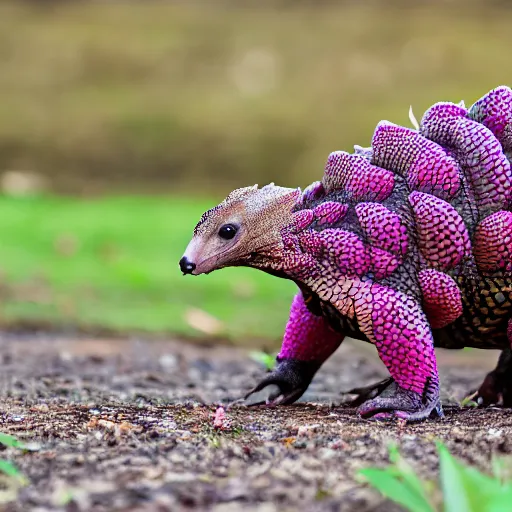 Image similar to photo of a pangolin that looks like a dragonfruit