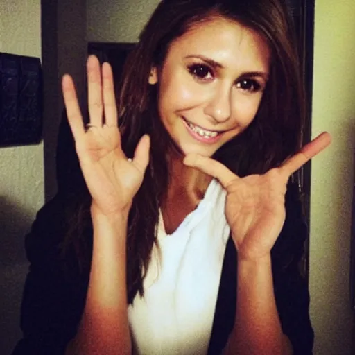 Prompt: nina drobrev okay 👌 hand sign