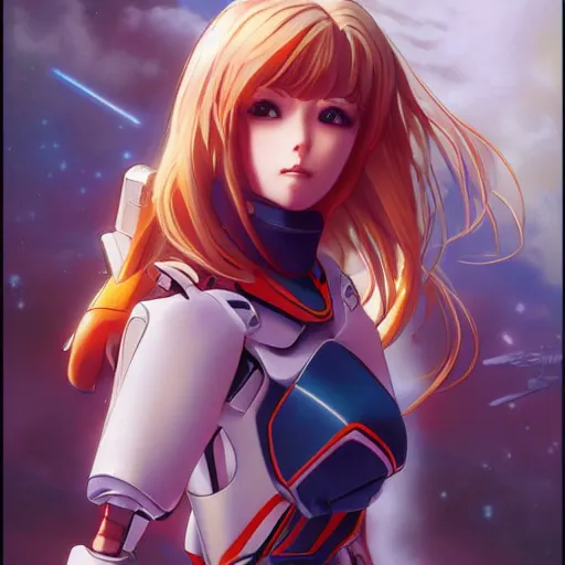 Prompt: An anime portrait of beautiful female still from Robotech 1985 by Stanley Artgerm Lau ,WLOP , Ilya Kuvshino , James Jean ,Andrei Riabovitchev ,symmetrical