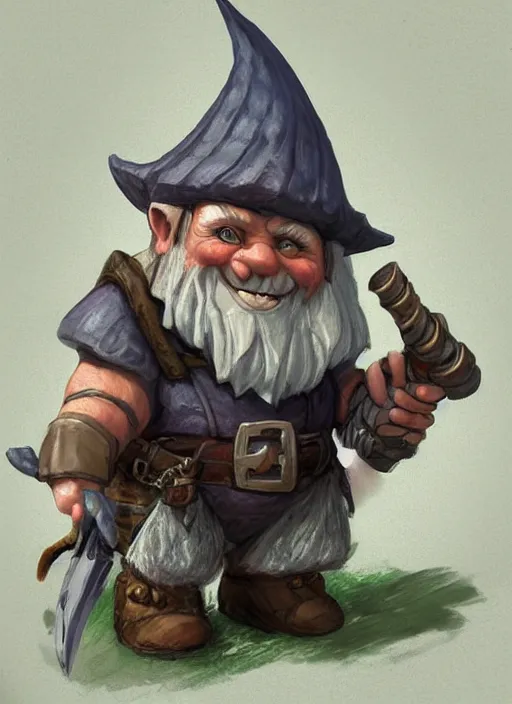 Image similar to gnome, ultra detailed fantasy, dndbeyond, bright, colourful, realistic, dnd character portrait, full body, pathfinder, pinterest, art by ralph horsley, dnd, rpg, lotr game design fanart by concept art, behance hd, artstation, deviantart, hdr render in unreal engine 5