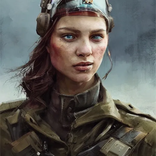 Image similar to peace on donbas, colourised, face portrait, epic, military art, fantasy, dieselpunk, hd shot, digital portrait, beautiful, artstation, comic style, by artgerm, guy denning, jakub rozalski, magali villeneuve and charlie bowater