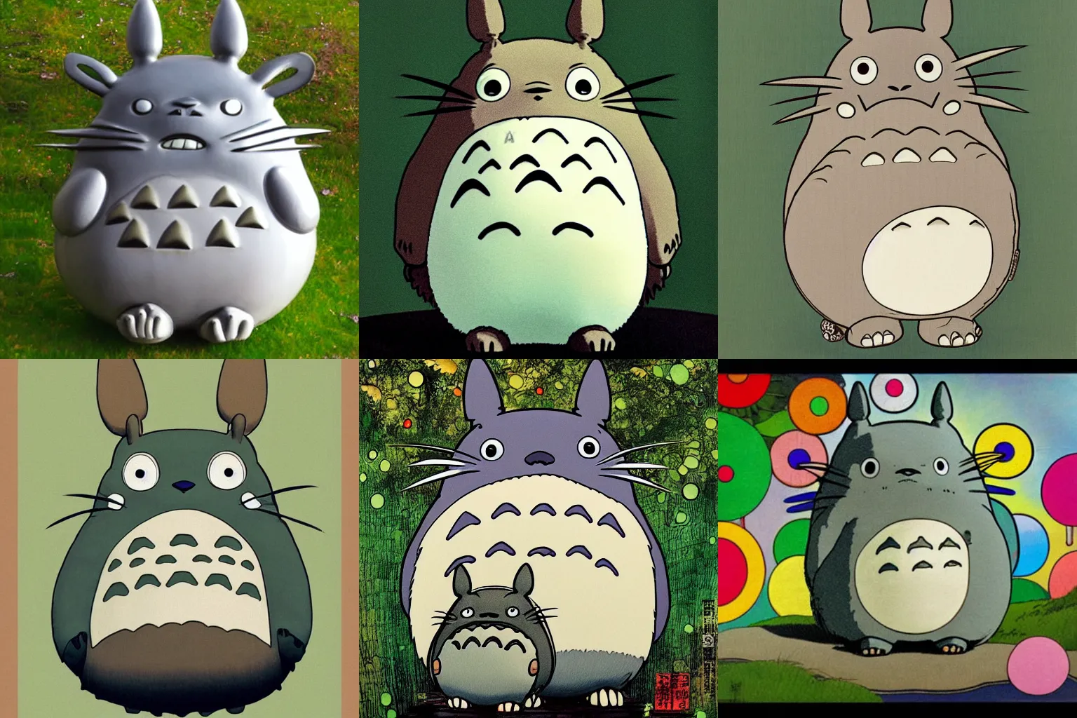 Prompt: totoro by takashi murakami