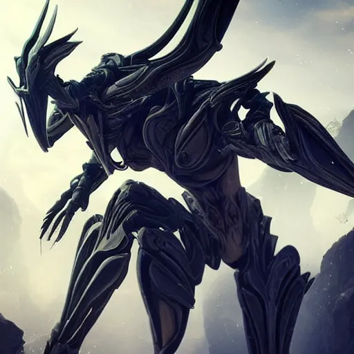 Prompt: high quality bug pov of a beautiful and stunning giant valkyr warframe, doing an elegant pose high above you, a giant warframe paw looms over you, about to step on you, unaware of your existence, slick elegant design, sharp claws, detailed shot legs-up, highly detailed art, epic cinematic shot, realistic, professional digital art, high end digital art, furry art, DeviantArt, artstation, Furaffinity, 8k HD render, epic lighting, depth of field