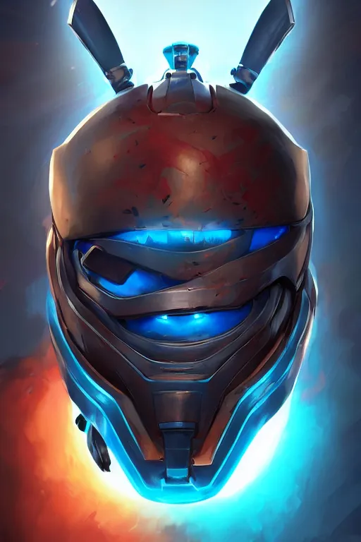 Image similar to epic mask helmet robot ninja portrait stylized as fornite style game design fanart by concept artist gervasio canda, behance hd by jesper ejsing, by rhads, makoto shinkai and lois van baarle, ilya kuvshinov, rossdraws global illumination radiating a glowing aura global illumination ray tracing hdr render in unreal engine 5