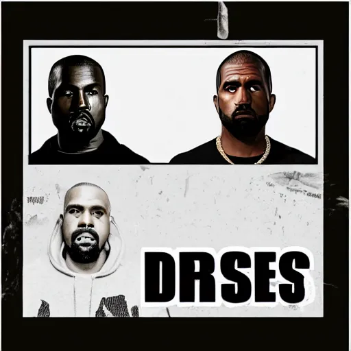 Prompt: if kanye west collaborated with death grips