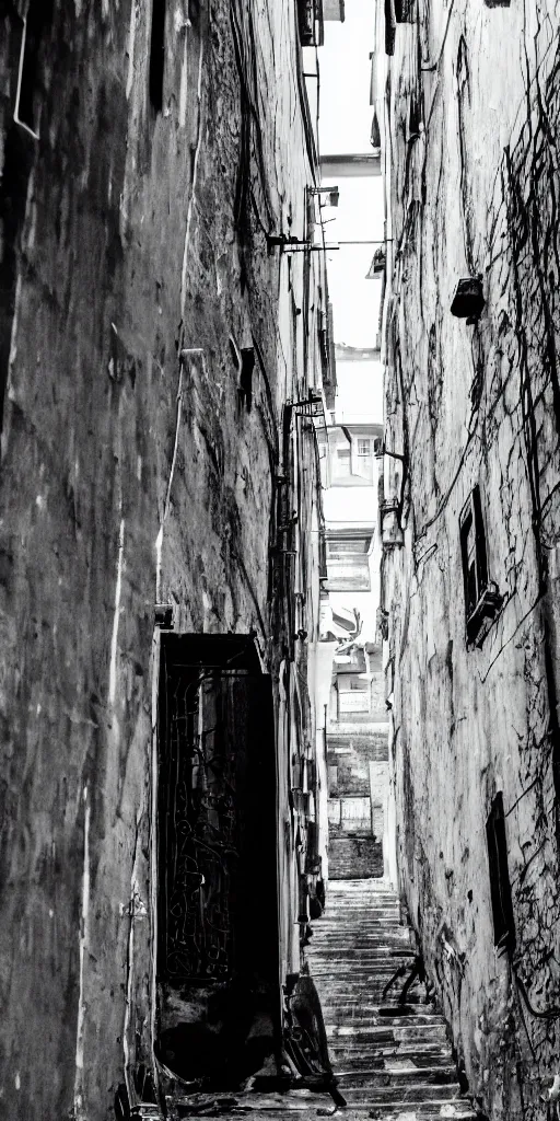 Image similar to photo of a ghost in an alley