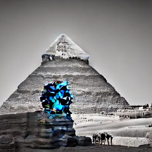 Prompt: a beautiful intricate epic scene the sphinx of giza, cinematic lighting