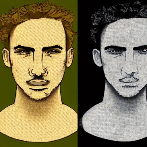 Image similar to human, male, portrait, vectorart, deviantart