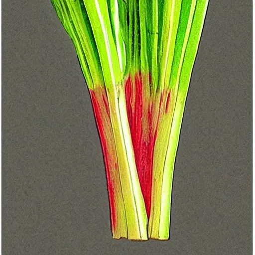 Prompt: cute colourful humanoid celery, from medieval herbarium, highly detailed, sharp focus, white tracing, sticker,