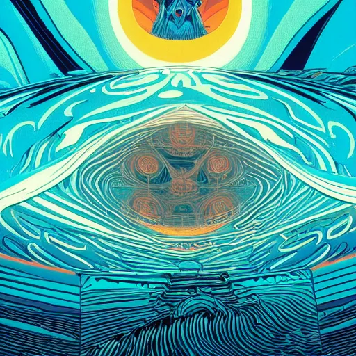 Image similar to ultrawide angle colour masterpiece dream a portal to a different dimension by kilian eng and jean giraud, incredible sense of depth and perspective and clarity, weird abstract avant garde epic, 8 k