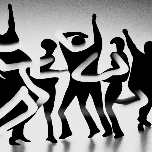 Image similar to negative exposure of people dancing