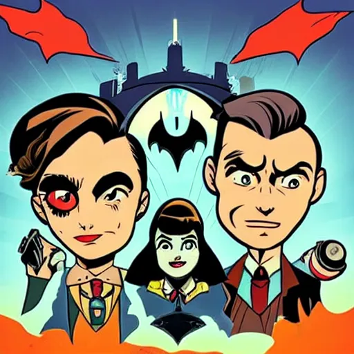 Image similar to bioshock : the animated series, in the style of batman the animated series