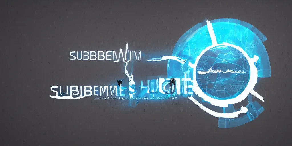 Prompt: logo for the company subsume, high tech, futuristic, scifi, horror
