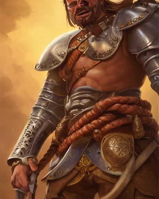 Prompt: ultrarealistic illustration of an angry spanish conquistador by filipe pagliuso and justin gerard, symmetric, detailed, intricate, anatomy, facial features, digital painting, treasure planet color scheme, masterpiece, sharp focus, realism, cinematic