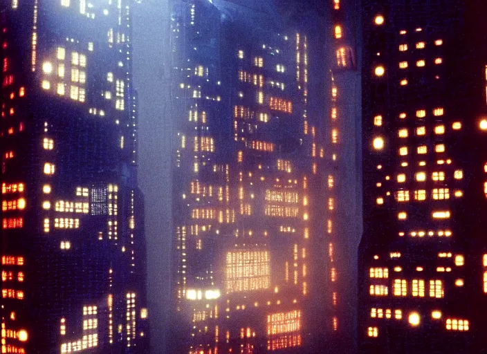 Prompt: building from the 1982 science fiction film Blade Runner