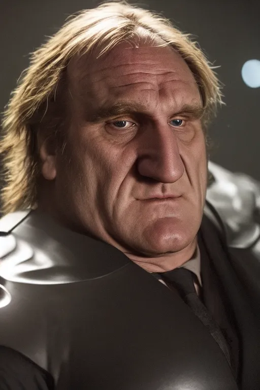 Prompt: [a still of Gerard Depardieu in the movie Batman (2022), Nostromo, 4k, HD, high quality]