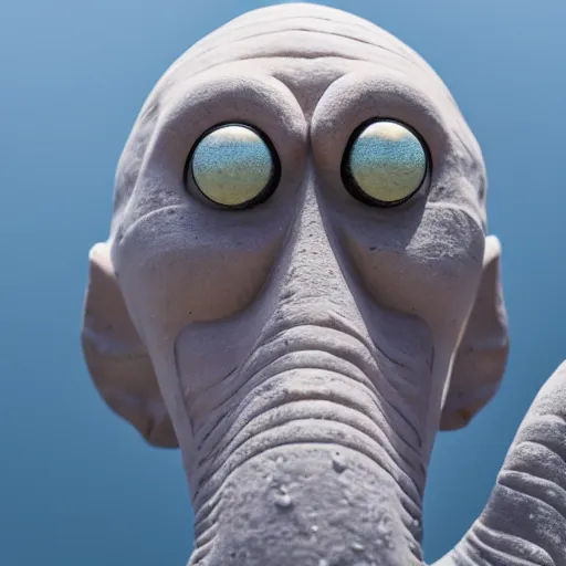 Image similar to squidward, XF IQ4, f/1.4, ISO 200, 1/160s, 8K, RAW, unedited, symmetrical balance, in-frame, sharpened