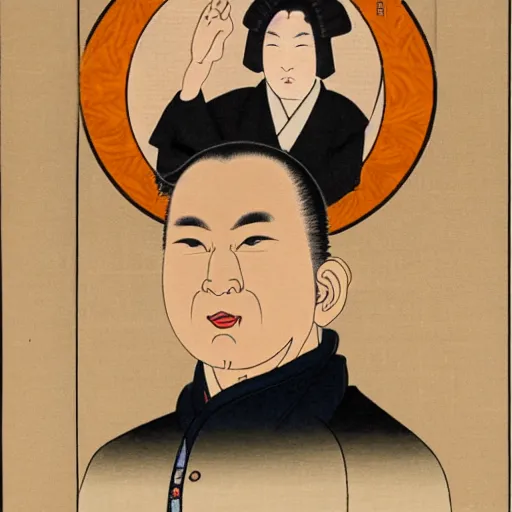 Prompt: Portrait of Obama, ukiyo-e