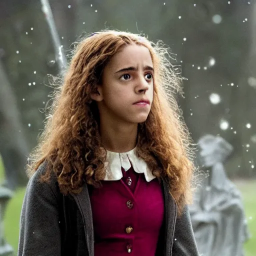 Prompt: film still of Hermione Granger.