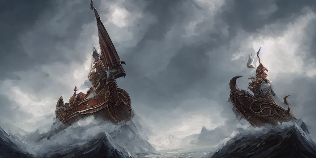 Prompt: beautiful viking ship sailing on top of the clouds, gorgeous, amazing, elegant, intricate, highly detailed, digital painting, artstation, concept art, sharp focus, illustration, art by ross tran