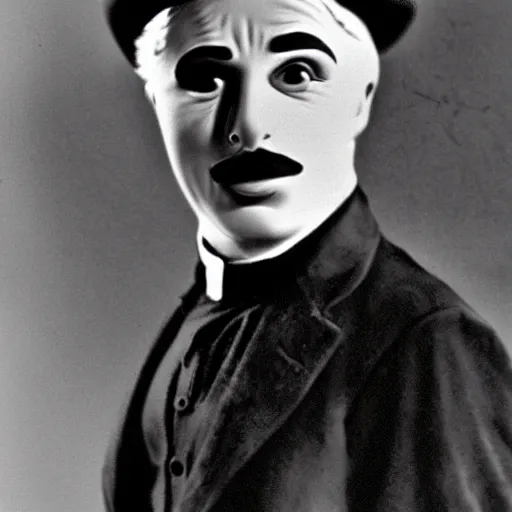 Image similar to Charlie Chaplin as terminator