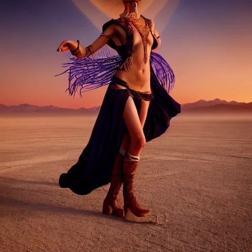 Image similar to photographic portrait of a stunningly beautiful renaissance female at burning man festival, contemporary fashion shoot, by edward robert hughes, annie leibovitz and steve mccurry, david lazar, jimmy nelsson, breathtaking, 8 k resolution, extremely detailed, beautiful, establishing shot, artistic, hyperrealistic, beautiful face, octane render