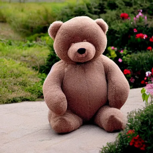 Prompt: a rotund teddy bear