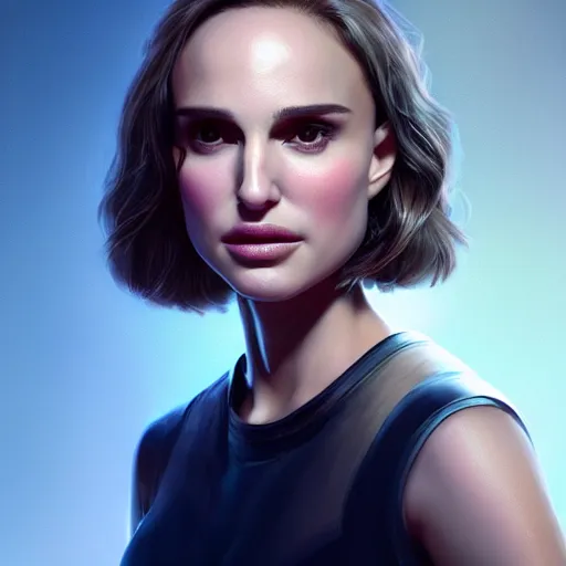 Prompt: portrait of natalie portman, intricate, epic lighting, cinematic composition, hyper realistic, 8k resolution, unreal engine 5, by Artgerm, tooth wu, dan mumford, beeple, wlop, rossdraws, James Jean, Andrei Riabovitchev, Marc Simonetti, yoshitaka Amano, Artstation