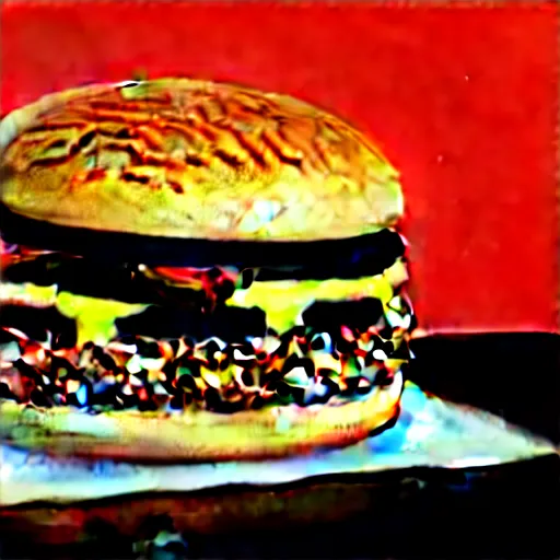 Image similar to a cat / burger hybrid, with fries, volumetric lighting, 4 k