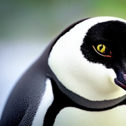Image similar to a penguin - cat - hybrid, animal photography