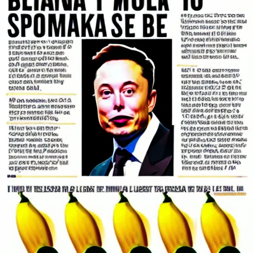 Image similar to elon musk is a banana