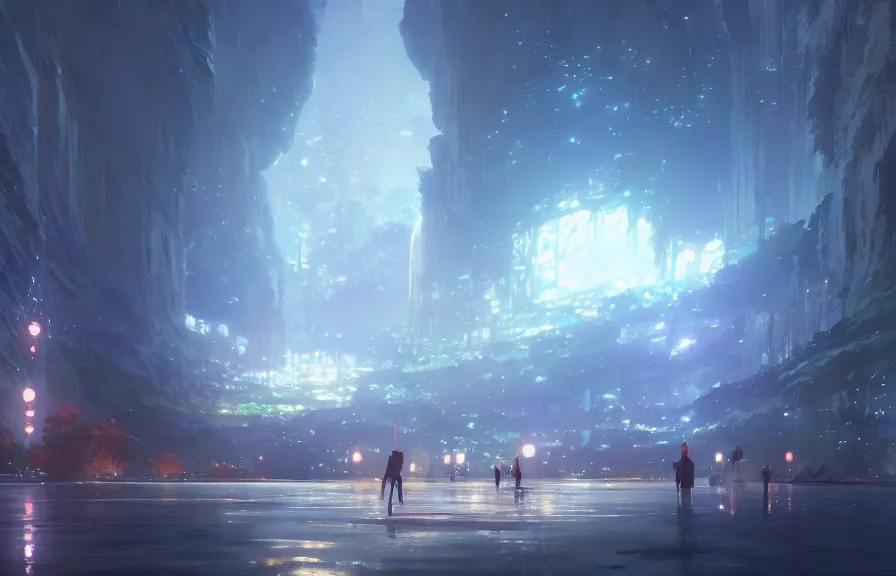 Image similar to makoto shinkai concept art of the spork polyp dimension, key visual, ambient lighting, highly detailed, digital painting, artstation, concept art, sharp focus, by makoto shinkai and akihiko yoshida and hidari and wlop and greg rutkowski