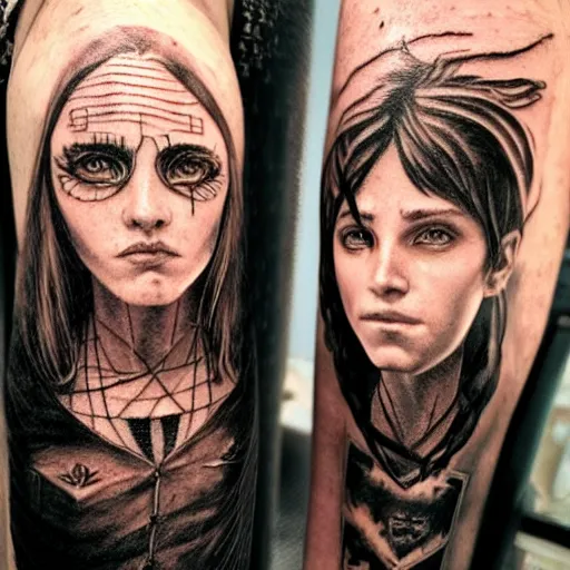 Image similar to Harry Potter and Hermione in Venice, symmetrical face, beautiful eyes, by Luis Royo, tattooed face instagram photo, 4k, 8k, trending on artstation, artstationHD,