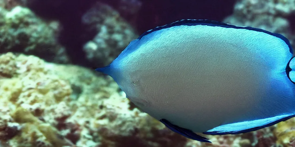 Prompt: low - angle medium shot of an steampunk ( tetrapod blue tang fish ) from the future on its first day of driver's ed learning to parallel park. 8 k, 4 k, hq, 3 d render, digital art, dramatic lighting, comedy, science fiction, hyper realistic, ultra detailed. style of arrival, fifth element.