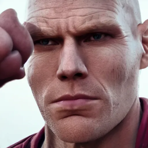 Image similar to Live Action Still of Jerma in Breaking Bad, real life, hyperrealistic, ultra realistic, realistic, highly detailed, epic, HD quality, 8k resolution, body and headshot, film still