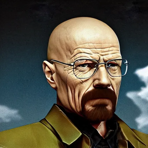 Image similar to Walter white is a final fantasy 7 character