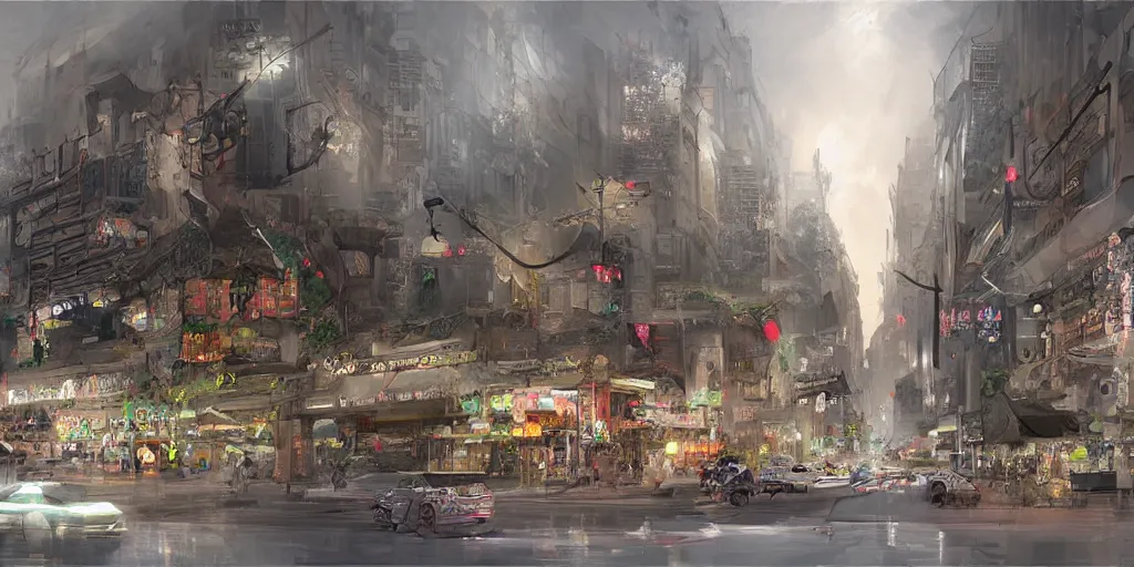 Image similar to concept art guangzhou china by g liulian