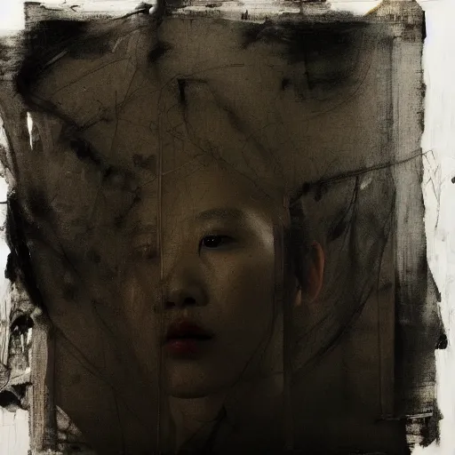 Prompt: Lee Jin-Eun by Nicola Samori, rule of thirds, seductive look, beautiful